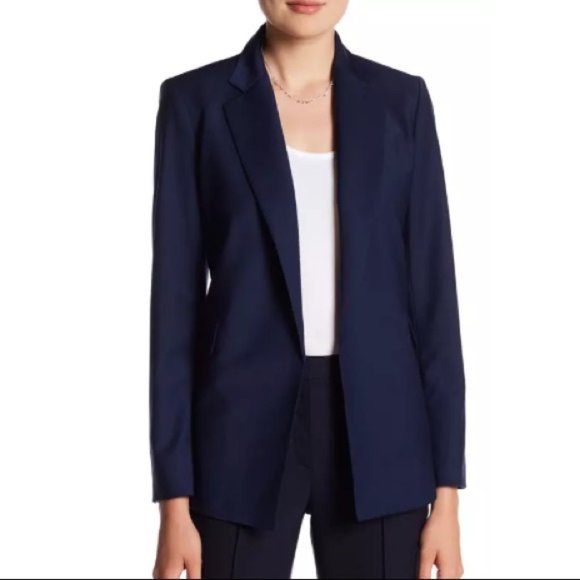 Theory Jackets & Blazers - Theory Sedeia LS Blazer /Jacket Wool Blend Navy- Size 8